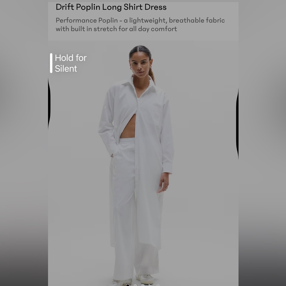 Athleta White Maxi Shirt Dress
